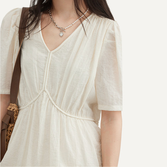 Vestido Largo Tipo Camisola Ligero Primavera Verano Mujer Dama Casual Elegante