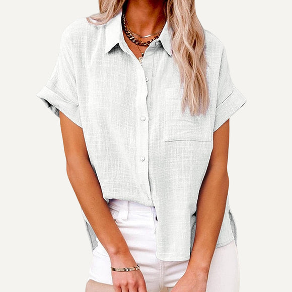 Camisa Larga Loof Lino Loose Mujer (42% off) SOLO X 48HS