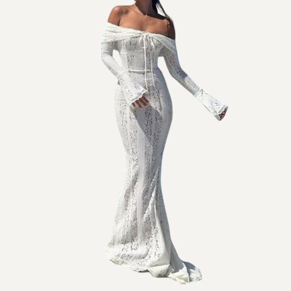 Vestido Elegante Formal Boda Fiesta Mujer Dama Sin Hombros Varios Colores