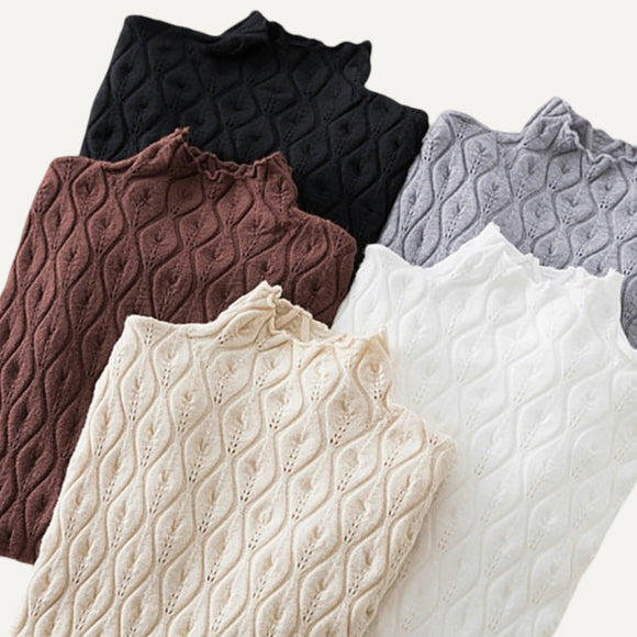 Suéteres de cuello alto para mujer. Suéter cálido. Jersey suave.