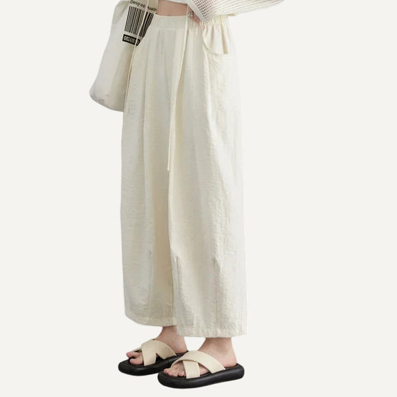 Pantalones Anchos Mujer Dama Elegante Casual Playa Formal Primavera Verano