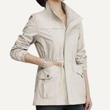 Chaqueta chamarra campera casaca de doble capa para mujer. Abrigo. de mujer con cuello levantado
