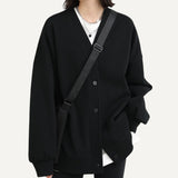 Chaqueta campera chamarra casaca suelta con cuello en V