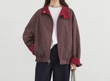Campera Chaqueta Reversible Dos Colores Mujer Casual Urbano Abrigo Otoño Invierno