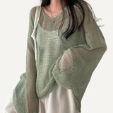 Blusa holgada, de manga larga para mujer.