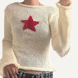 Suéteres de estrellas Pullovers Streetwear para Mujeres