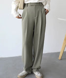 Pantalones Largos Trusas Formales Mujer Dama Oficina Verde Gris Negro