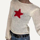 Suéteres de estrellas Pullovers Streetwear para Mujeres