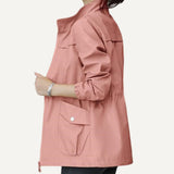 Chaqueta chamarra campera casaca de doble capa para mujer. Abrigo. de mujer con cuello levantado