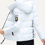 Chaqueta chamarra casaca con capucha acolchada de algodón para mujer. Campera Puffer