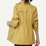 Chaqueta chamarra campera casaca de doble capa para mujer. Abrigo. de mujer con cuello levantado
