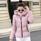 Chaqueta chamarra casaca con capucha acolchada de algodón para mujer. Campera Puffer