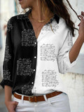 Camisa manga larga floreada de mujer. Blusa con estampas.