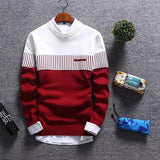 Suéter para hombre. Suéteres de punto a rayas.
