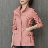 Chaqueta chamarra campera casaca de doble capa para mujer. Abrigo. de mujer con cuello levantado