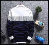 Suéter para hombre. Suéteres de punto a rayas.