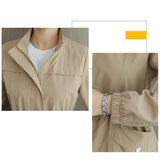 Chaqueta chamarra campera casaca de doble capa para mujer. Abrigo. de mujer con cuello levantado