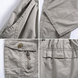 Pantalones joggins cargo recto. Pantalones sueltos de algodón.