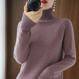 Sueter Cachemira Abrigo Tejido Mujer Dama Elegante Formal Casual Otoño Invierno Varios Colores