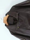 Chaqueta Cuero Sintetico Mujer Casual Urbana Marron Otoño Invierno