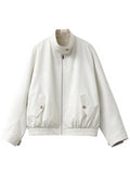 Campera Chaqueta Reversible Dos Colores Mujer Casual Urbano Abrigo Otoño Invierno