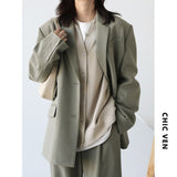 Chaqueta campera chamarra casaca suelta con cuello en V