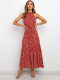 Vestido largo lunares. Vestidos casuales para mujer.