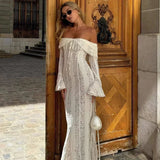 Vestido Elegante Formal Boda Fiesta Mujer Dama Sin Hombros Varios Colores