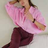 Camisa Blusa Larga Elegante Casual Mujer Dama Varios Colores