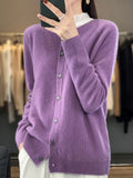 Cardigan Tejido Fit Mujer Varios Colores Otoño Invierno