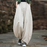 Pantalones Bombachos Cargo Elasticos Trusas Yoga Casual Deportivo Oversize Amplios Algodon Mujer