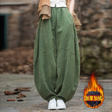 Pantalones Bombachos Cargo Elasticos Trusas Yoga Casual Deportivo Oversize Amplios Algodon Mujer