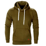 Sudadera canguro para hombre de manga larga. Buzo casual con capucha.
