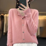 Cardigan Tejido Fit Mujer Varios Colores Otoño Invierno