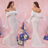 Vestido Elegante Formal Boda Fiesta Mujer Dama Sin Hombros Varios Colores