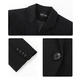 Blazer Mujer Dama Formal Oficina Blanco Marfil Negro