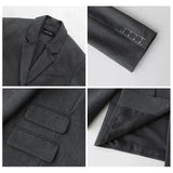 Blazer Saco Gabardina Mujer Dama Elegante Formal Oficina Oversize Gris Negro Verde