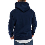 Sudadera canguro para hombre de manga larga. Buzo casual con capucha.
