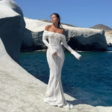 Vestido Elegante Formal Boda Fiesta Mujer Dama Sin Hombros Varios Colores