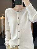 Cardigan Tejido Fit Mujer Varios Colores Otoño Invierno