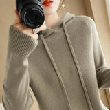 Buzo Sweater Hoodie Mujer Otoño Invierno Manga Larga Abrigado Capucha Casual Jumper