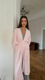 Cardigan Tejido Largo Otoño Invierno Casual Abrigo Mujer 2024