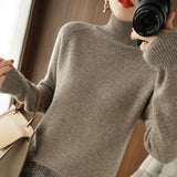Sueter Cachemira Abrigo Tejido Mujer Dama Elegante Formal Casual Otoño Invierno Varios Colores