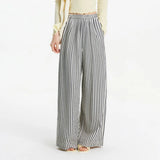 Pantalones Rayas Casual Comodo Ligero Elastico Primavera Verano