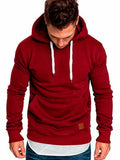 Sudadera canguro para hombre de manga larga. Buzo casual con capucha.