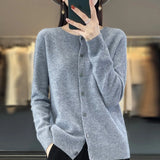 Cardigan Tejido Fit Mujer Varios Colores Otoño Invierno