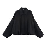 Chaqueta Faux Gamuza Mujer con Tiras Hombro Stylish Verde Oliva