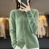 Cardigan Tejido Fit Mujer Varios Colores Otoño Invierno
