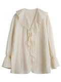 Blusa Holgada Ligera Fresca Mujer Casual Playa Primavera Verano Blanco Negro
