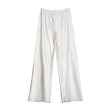 Pantalones Largos Satin Elegantes Formal Fiesta Verano Mujer Dama